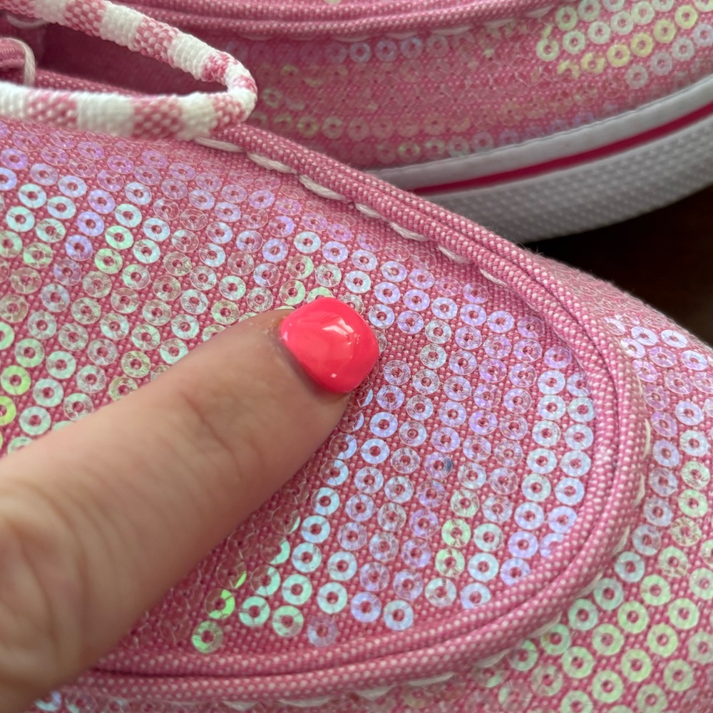 Sperry Pink Fabric Sneakers - Picture 5 of 5